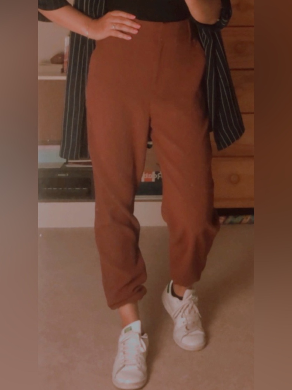 Women’s RW&co Brown Straight-Leg Pants